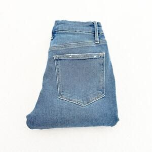 Good American Good Legs Indigo009 Ripped Skinny Denim Jean GLCNF941T Size 4 / 27